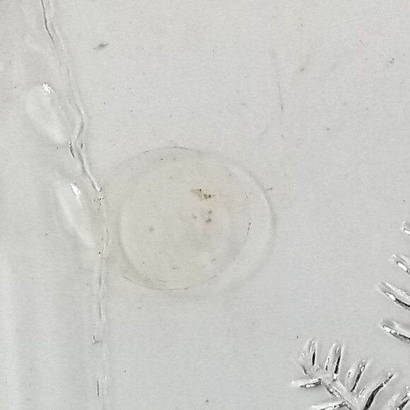 Vintage Glass Decorative Serving Plate Holiday Festive Christmas Italy New - Picture 4 of 4